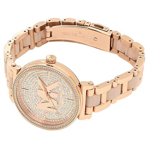 Michael-Kors-Damen-Analog-Quarz-Uhr-mit-Edelstahl-Armband-MK4336