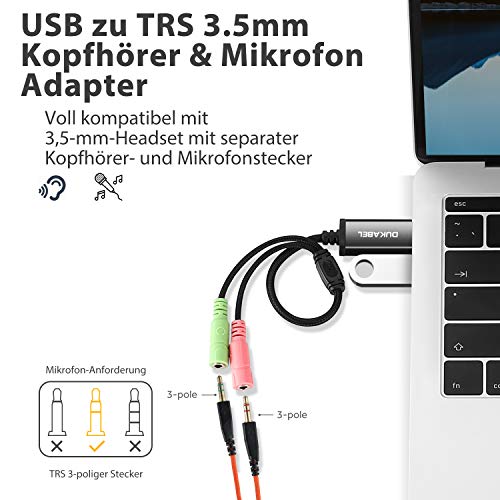 DuKabel-Adaptador-de-tarjeta-de-sonido-USB-externo-para-computadora-y-PS4-cable-convertidor-de-audio-de-35-mm-a-2-jack-de-35-mm-para-auriculares-parlante-y-microfono-TRS-de-3-polos-Negro