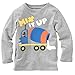 Metee Dresses Boys Kids Gray Long Sleeve Cotton T-Shirts Cartoon Tops Size 4 Years