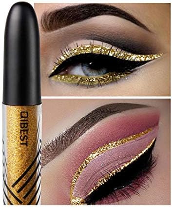 Ourhomer💕 QIBEST Waterproof Long Lasting Metallic Shiny Smoky Eyes Beauty Eyeshadow Glitter Liquid Eyeliner