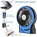 OPOLAR Portable Travel Battery Operated Fan with 4-15 Hours Battery Life, Rechargeable 3 Speeds Handheld Mini Fan with Powerful Airflow for Camp and Outdoor Events, USB Powered, Quiet, for Hot Flashes