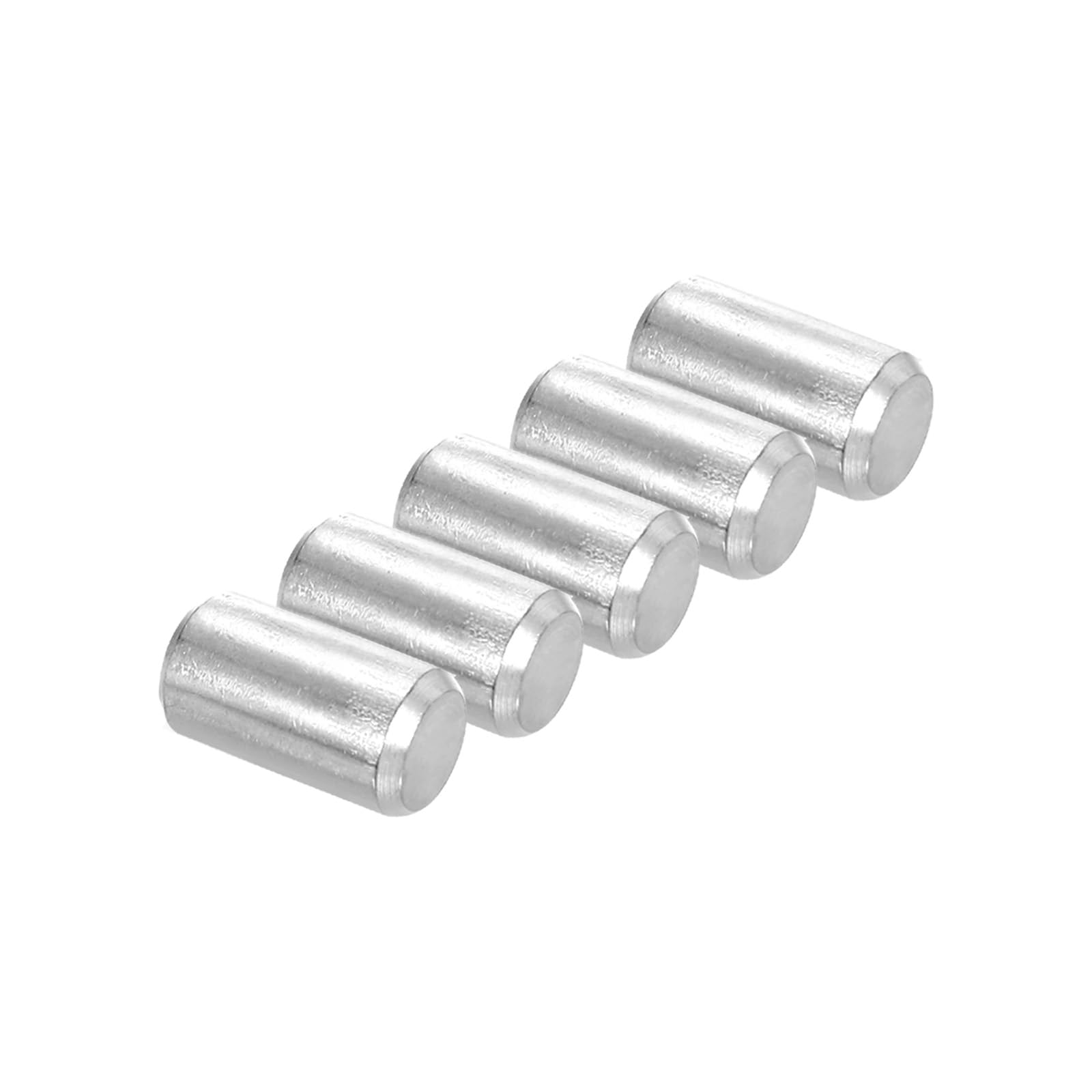 PATIKIL 304 Stainless Steel Dowel Pin 10x25 mm (2/5" Dia), 10 Pcs Hardened Metal Dowel Pins Bunk Bed Pegs Pin Replacement Hardware for Shelf Furniture Assembly DIY
