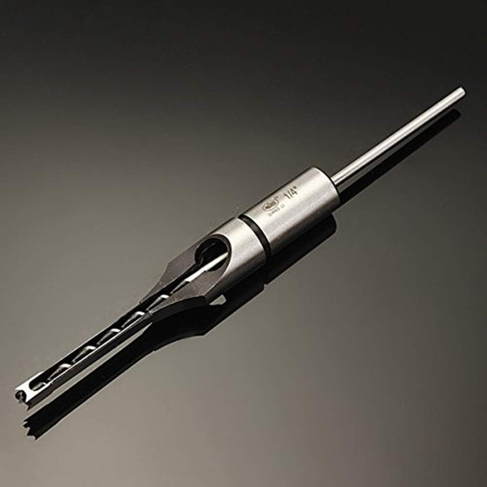 EsportsMJJ 6.35/7.94/9.5/12.7mm Woodworking Square Hole Drill Bit Mortising Chisel 1/4 to 1/2 Inch - 1/2