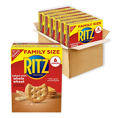 Ritz Crackers, Whole Wheat Flavor, 6 Family Size Boxes Pricepulse