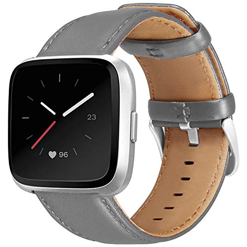 UMAXGET Leather Band Compatible with Fitbit Versa Versa Band