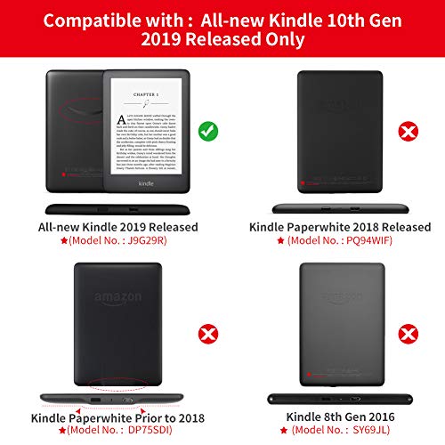 Jingdu Painting Leather Case for All New Kindle (10th Generation, 2019 Release), Slim Lightweight Smart Cover Shell with Auto Wake/Sleep Function, Will Not Fit Kindle Paperwhite,Starry Night