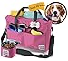 Mobile Dog Gear, Day Away Tote, Dog Travel Bag, Includes 3 Cup Food Holder, Pink