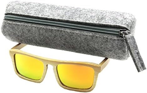 MaiYi Fashionable Woollen Felt Zipper Eyeglasses Pouches Portable Sunglasses Protector Bag