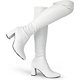 Hawkwell Women's Fall Comfort Thigh High Boots Black Pointy-toe and High-heel Over The Knee Boots