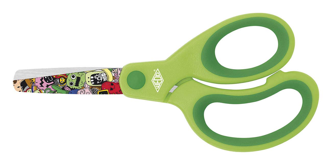 Wedo Fantastic 7333011 Craft Scissors with Monster Design 13 cm Green