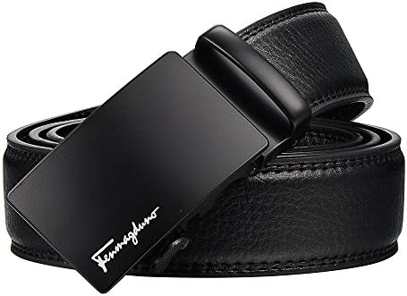 Fenrnagdnno Comfort Click Dress Belt for Men - Adjustable Rachet Belt with Automatic Buckle,Black