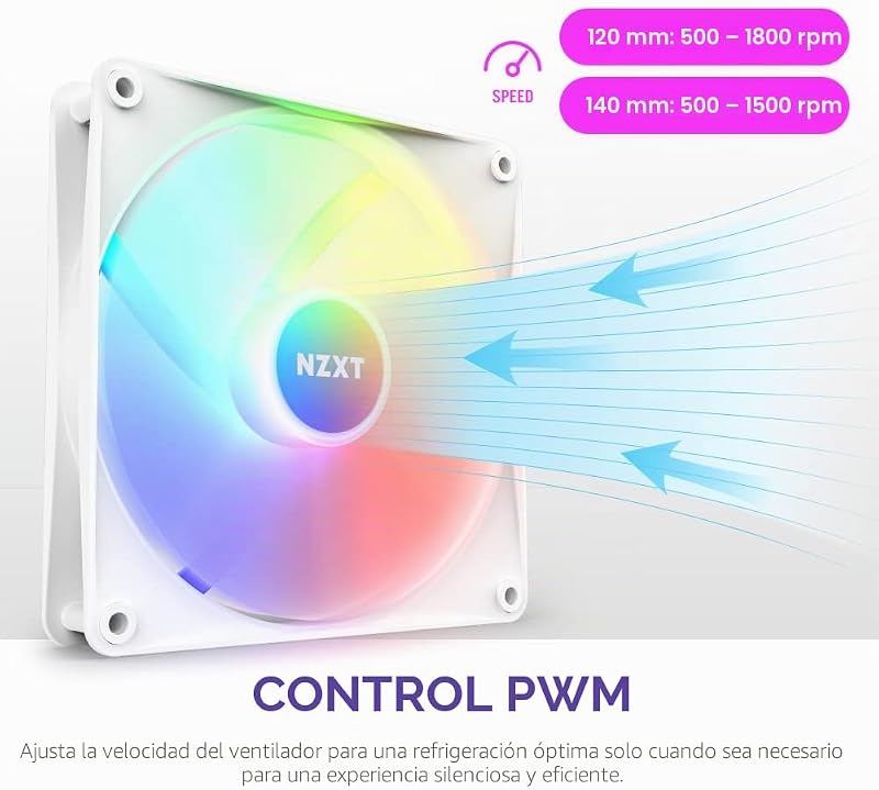Núcleo RGB F140 - Ventilador RGB PC no Hub 140mm - Branco