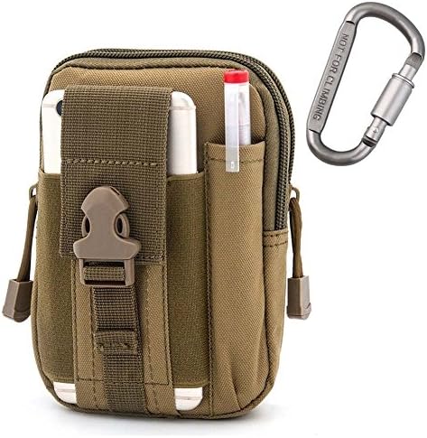 Fitackle Tactical Molle Pouch EDC Utility Gadget Belt Waist Bag,Camping Hiking Outdoor Gear Cell Phone Holster Holder for iPhone 6/6S 7/7 Plus 8/8 Plus Samsung Note 2 3 4