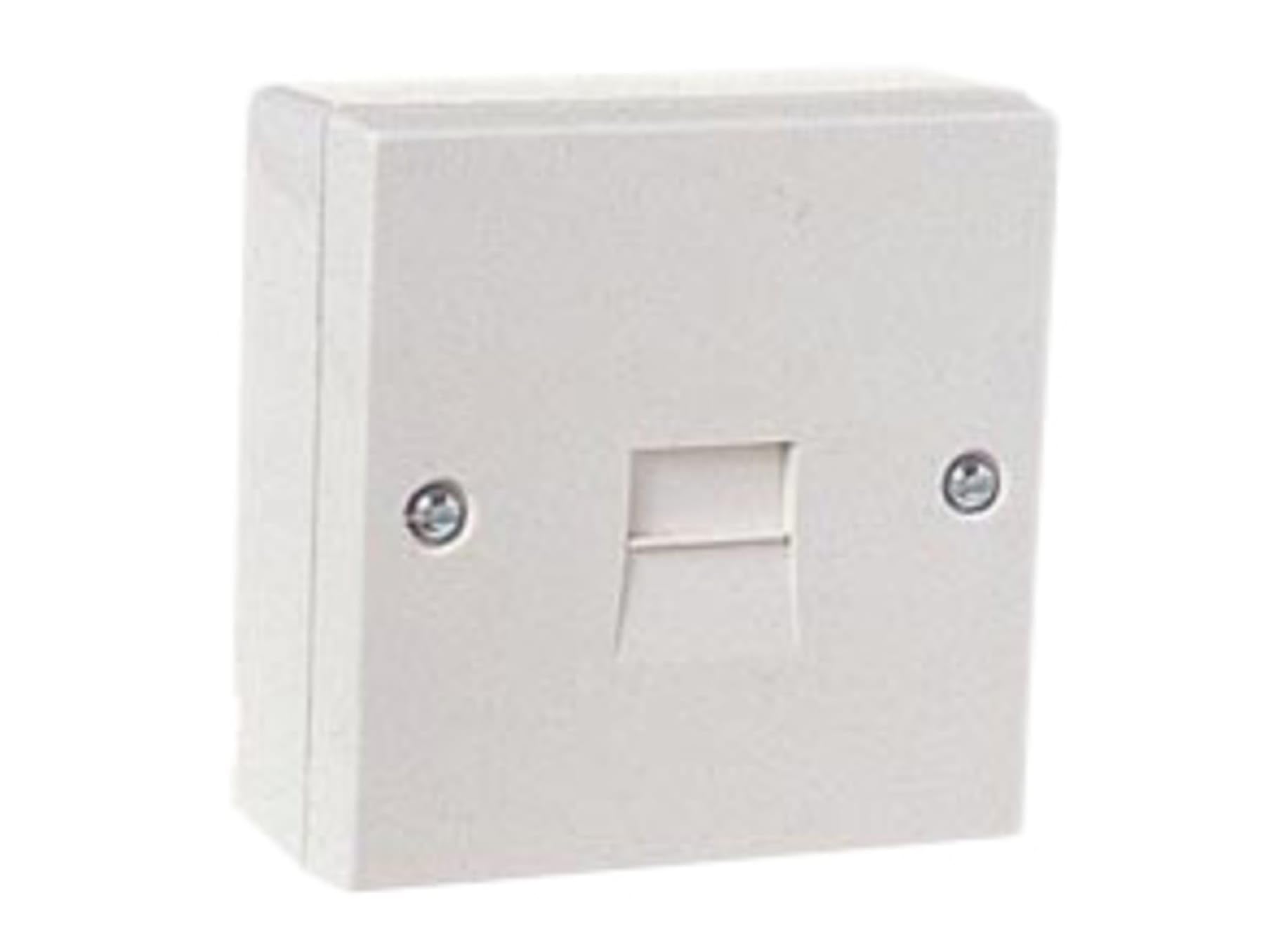 Surface Mounted UK (Slave) Telephone Socket 2/6A LJU