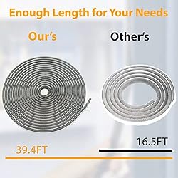 39.4FT Brush Weather Stripping, Neat Pile Self
