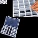 SENREAL 36 Grid Clear Plastic Adjustable Craft Beads Jewelry Sewing Storage Box Case Organizer Container Divider Portable Electronics Parts Gadgets Tool Storage Box