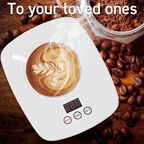Guodun Armor Mug Warmer Office Home Use Electric Coffee Cup Warmer Plate for Tea Cocoa Milk 3 Temperature 131℉/149℉/167℉ Best Gift Beverage Warmer Auto Shut Off