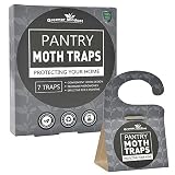 Greener Mindset Pantry Moth Traps 7-Pack with Premium Pheromone Attractant | Most Effective Trap Available | Non-Toxic Safe No Insecticides