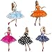 FairyStar Beautiful Fashion Ballet Skirt Dress Set for Barbie Doll Girls' Birthday Gift (5 Kind Styles)