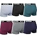 HOFISH Men's Seamless Comfort Soft Cotton Boxer Brief (Pack of 6)