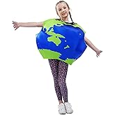 PGOND Earth Globe Costume, Kids Planet Dress Up Outfit, Blue and Green