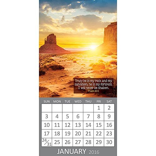 2016 Mini Monthly Wall Calendar - Psalms - Fridge Magnetic