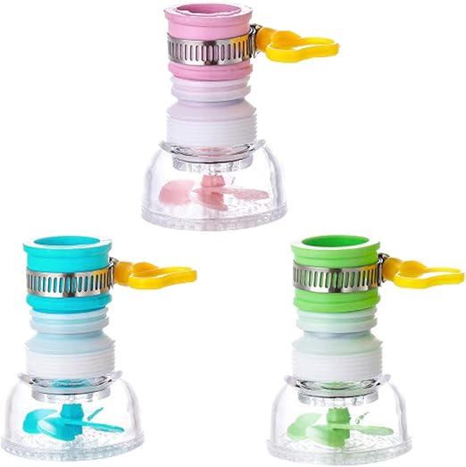 Zhongtou 3 Stück 360 ° drehbarer Wasserhahn Belüfter Skalierbarer