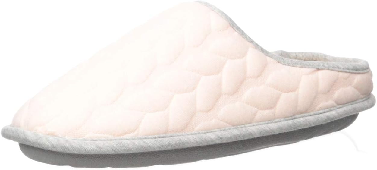 Amazon.com: Dearfoams Women's Cable Quilt Bound Clog Slipper ...