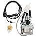 HIFROM Carburetor Carb + Throttle Gas Cable Replacement for Yamaha PW80 PW 80 Y-Zinger Yzinger 1983-2006 Dirt Bike