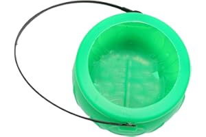 Mobestech St Patrick's Day Green Candy Cauldron Bucket, 15x15x10cm Plastic Candy Pot for Holiday Decoration