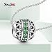 SOUFEEL Charm Beads for Bracelets Sterling Silver S925 Crystal Beads Bulk for Bracelet Necklace Jewelry Making Supplies Large Holes Spacer Beads for Snake Chain Bracelets