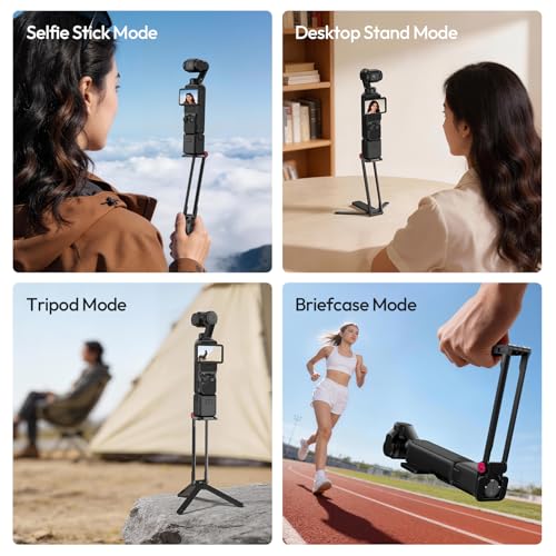 ULANZI MA66 Action Camera Tripod Mount Compatible with DJI OSMO Pocket 3, Quick Release Mount Tripod