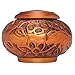 Funeral Urn - Keepsake Cremation Urn for Human Ashes - Hand Made in Brass and Hand Engraved - Burial Urn (Copper Vines). -- Fits small amount of cremated remains