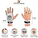 ProFitness 2 Hole Leather Cross Training Gymnastic Grips - Non Slip, High Grip Palm Protection with Wrist Wrap Support for Pull Ups, Kettlebells, WODs (Small 3.75