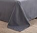 Belles Maison Sheet set Gray solid flat sheet and fitted sheet and pillowcase,4 Piece,Full Size