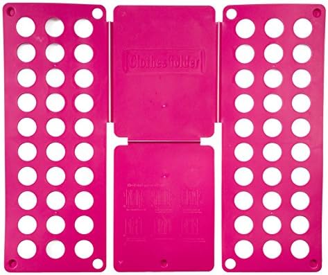 Clothing T-Shirt Folder Large Size Pink Laundry Folding Board | Space Saving Organizing Tool For Clothes Adult Size