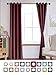 Yakamok Blackout Curtains for Bedroom, Thermal Insulated Blackout Window Curtains with Grommet Top for Living Room- Burgundy Red- 52W x 84L -2 Panels
