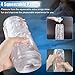 Male Masturbator Masturbation Cup with Flip-Open Design Squeezable Panel for Tighter Sensation, PALOQUETH Realistic Pocket Pussy Masturbator Masturbation Sex Toys for Men Beginners 7.5inch