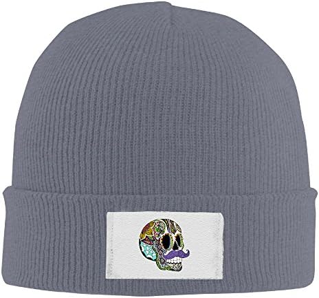Woolen Sugar Skull Beard Winter Toboggan Hats