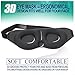 Kfine New 3D Sleep Mask for Sleeping Contoured Shape Ultra lightweight & Comfortable Eye Mask 2017