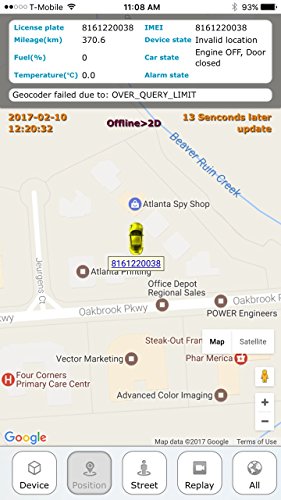 AES RGT902 OBD II GPS Tracker (PRE-Activated SIM Card with 3 Months Service Free!!! w/ 20 Second Updates) GPRS Mini Portable Vehicle Locating Personal Tracking Device. Connects to OBD Port.