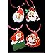 Youshe 12 Pieces Christmas Lightning Soft Chain Necklace, Flashing Santa Claus Snowman Christmas Tree LED Pendant Necklaces for Kids Party Favors Christmas Decoration, Random Styles