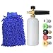 JINWEN 128 Foam Cannon Pressure Washer Jet Wash Bottle, 5 Nozzle Tips and A Cleaning Gloves primary