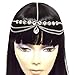 Fashion 21 Silver Tone Womens Tear Drop Rhinestone Accent Head Chain Jewelry IHC1032R