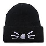 JRICK Dan and Phil Cat Whiskers Logo Beanie Fashion Unisex Embroidery Beanies Skullies Knitted Hats Skull Caps