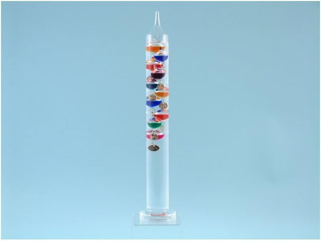 Galileo Thermometer - Multi Coloured 10 bulbs 16 - 34 C