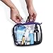 Clear Travel Toiletry Bag, Cosmetic Bag, Quart Sized Packing Organizer (Purple)