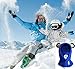 Boys Girls Winter Warm Windproof Balaclava Hat Ski Riding Face Mask Fleece Neck Warmer (Blue)