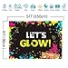 Glow Neon Splatter Photography Backdrop Vinyl Glowing in The Dark Party Decoration Teens Let's Glow Birthday Banner Photo Background Supplies Photo Booth Studio Props 5x3ft