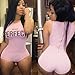 AutumnFall Women O-Neck One Piece Bodysuit Bodycon Rompers Overall